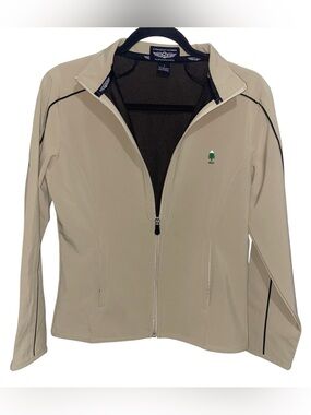 Straight Down Jacket Womens Small Performance Golfing Full Zip Golf Pockets